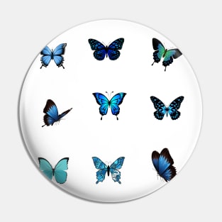 Blue butterfly Pin