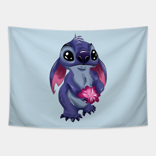Lilo & Stitch — Stitch Tapestry by OCDVampire