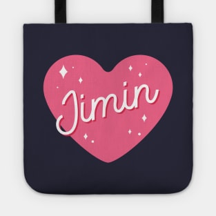 BTS Park Jimin cute heart typography Tote