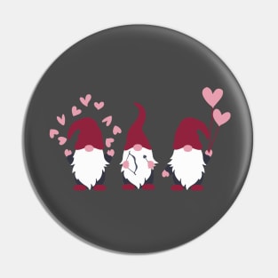 Gnomes Love Heart Gift for Valentine Pin