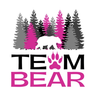 Team Bear Woman Pink T-Shirt