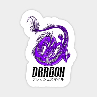 Purple White Dragon Magnet