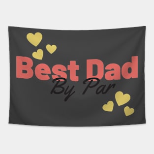 Best dad by par retro Tapestry