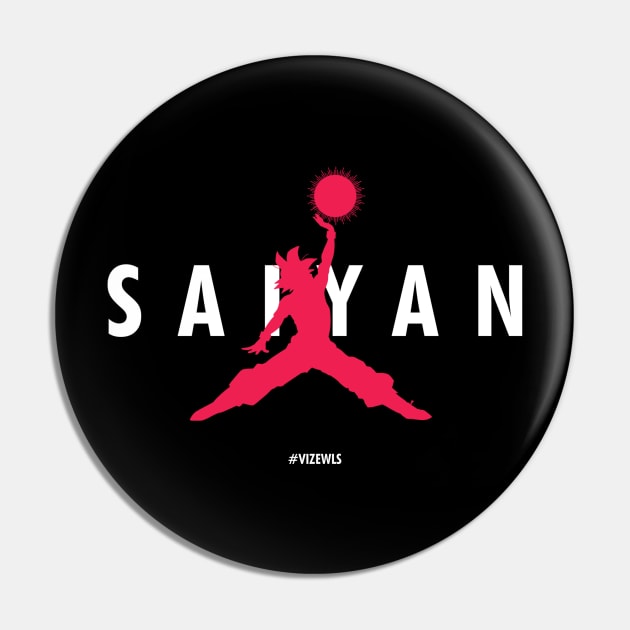 Saiyan God Jumpman | Red Pin by Vizewls