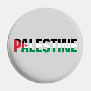 Free Palestine with Palestinian Freedom Flag Solidarity Design Pin