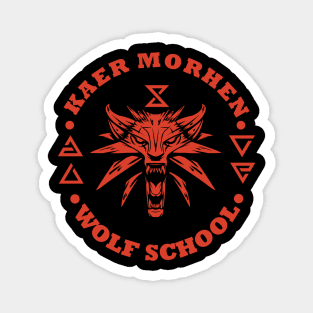 The Witcher Wolf School Magnet