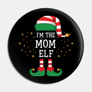 I'm The Mom Elf Matching Family Christmas Pajama Pin