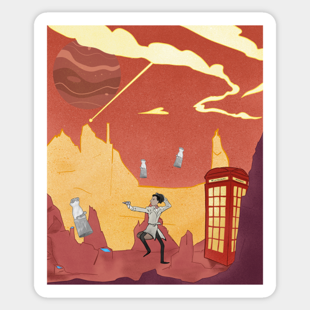 Inspector spacetime, Abed Community Adventure - Community Tv Show - Sticker