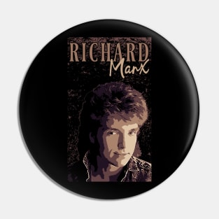 Richard Marx // 80s// Brown vintage Pin