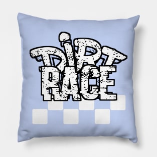 Dirt Race Flag Pillow