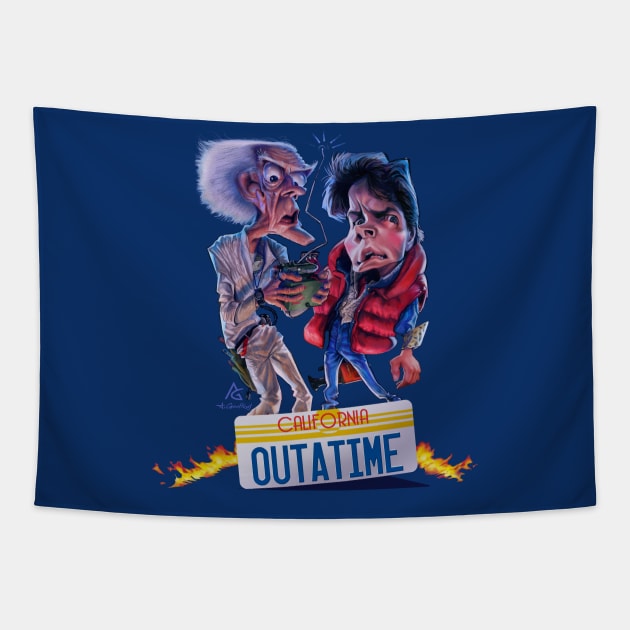 Back to the Future Tapestry by AnthonyGeoffroy