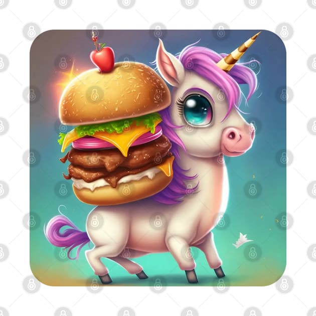 Hamburger Unicorn by MythicPrompts