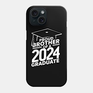 Proud Brother of a 2024 Graduate Senior Class Family Graduation Phone Case