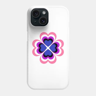 Genderfluid clover heart Phone Case