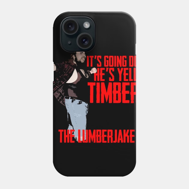 The Lumberjake Timber Shirt Phone Case by NCW