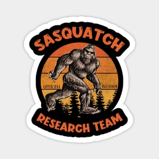 Bigfoot Research Team Retro Vintage Sasquatch Magnet