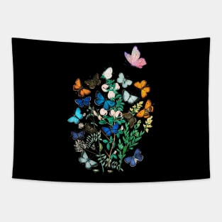 Butterfly and flowers Tapestry