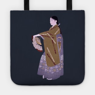 Ukiyo-e Kabuki Japanese dance Tote