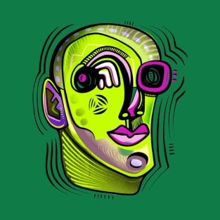 Green face T-Shirt