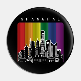 Shanghai LGBT Rainbow Flag Pin