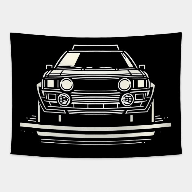 Audi Quattro Rally Car Tapestry by TaevasDesign