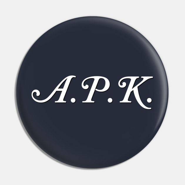 Alex APK Monogram Pin by GloopTrekker