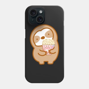 Cute Popcorn Sloth Phone Case