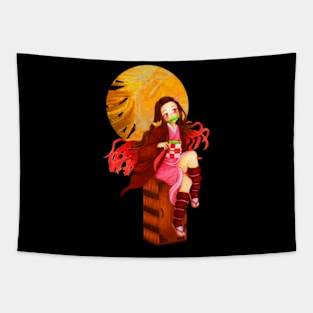 Moonlight Nezuko Tapestry