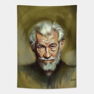 Ian McKellen portrait Tapestry