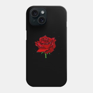 Glitter Rose (Red) Phone Case