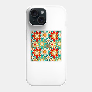 Spring blooming groovy floral pattern Phone Case