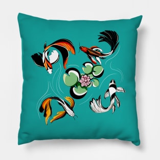 A Swim in the Pond Pillow