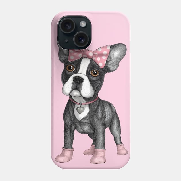 Sweet Frenchie Phone Case by Barruf