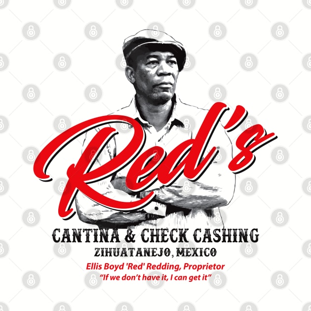 Red's Cantina & Check Cashing Zihuatanejo, Mexico by Alema Art