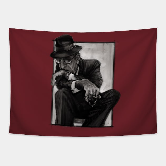 Leonard Cohen Tapestry by AndreKoeks