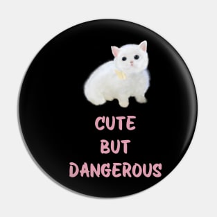 Cute but dangerous cat Pin