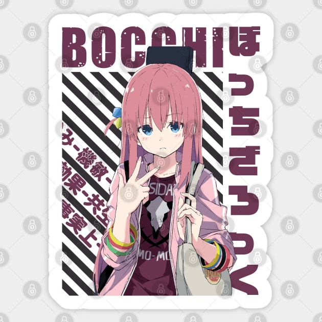 Hitori Gotou - Bocchi the Rock! Sticker for Sale by Arwain