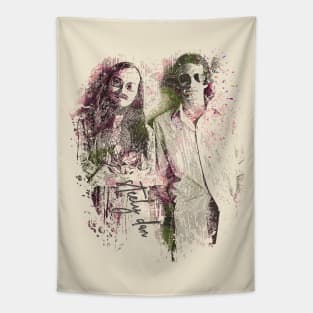 Steely Dan 70s Retro Fan Art Sketch Tapestry