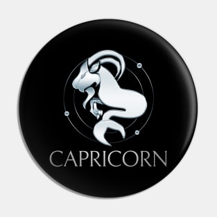 Capricorn Zodiac Sign Pin