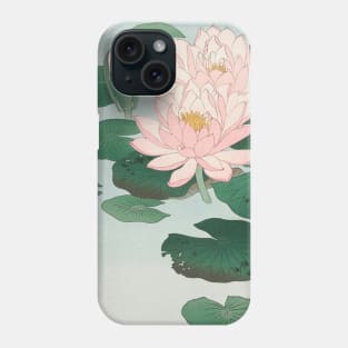 Ohara Koson, Water Lily Phone Case