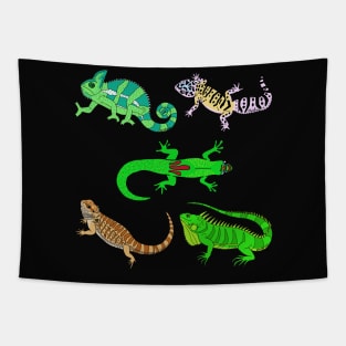 Lizard Party Tapestry