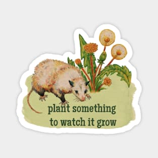 plant something to watch something grow Magnet