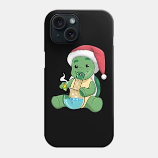 Stoner Turtle Christmas weed Cannabis THC Pothead Phone Case