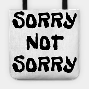 'Sorry Not Sorry' Sarcastic Fun Tee Tote