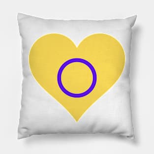 Pride Collection - Intersex Pride Flag (Heart) Pillow