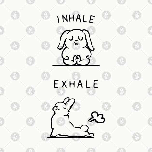 Inhale Exhale Bunny by huebucket