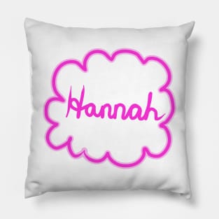 Hannah. Female name. Pillow