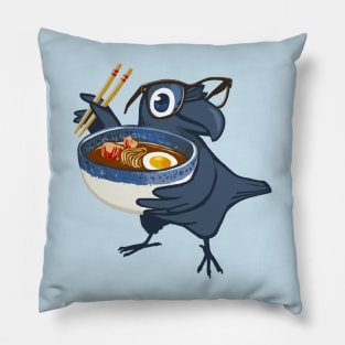 Ramen Crow Pillow