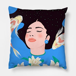 Pisces by Cindy Rose Studio Pillow