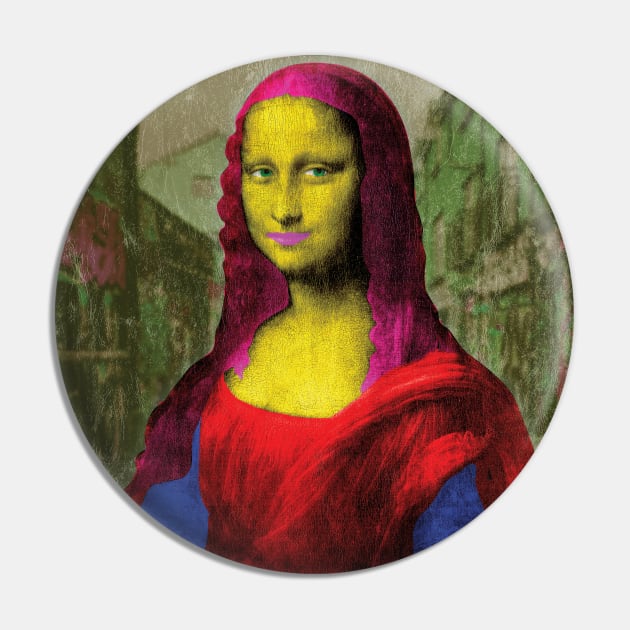 Mona Lisa Street Art Pin by McNutt